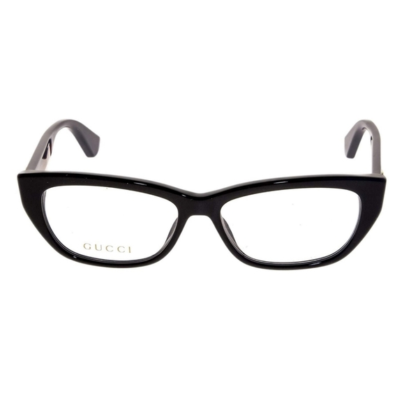 Authentic Gucci Black Blue Red Cream Stripe Logo Optical Frames - Picture 3 of 13